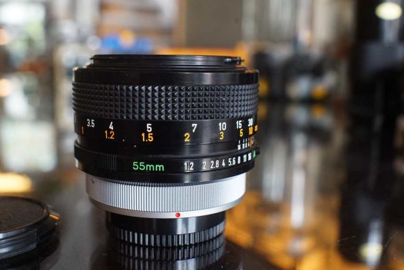 Canon FD 55mm F/1.2 S.S.C. Aspherical lens