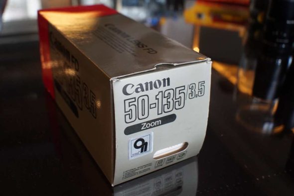 Canon lens FD 50-135mm f/3.5, Boxed