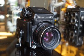 Mamiya 645J kit with 80mm F/2.8 lens and Metered Prism Finder