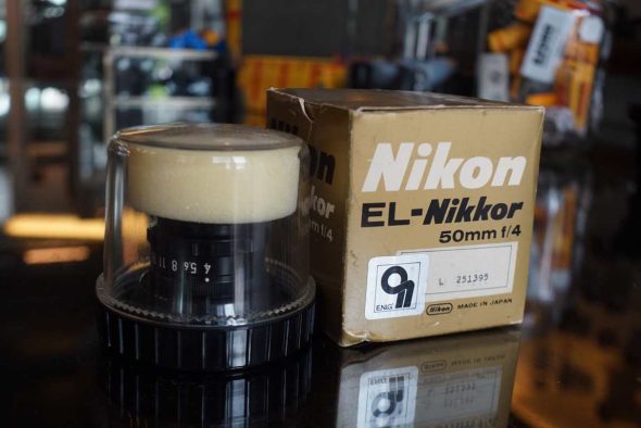 Nikon EL-Nikkor 50mm F/4 enlarger lens, boxed