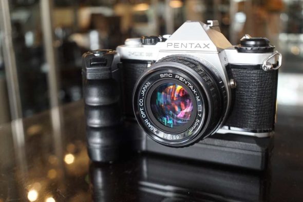 Pentax ME Super w/ Winder + SMC-M 50mm f/1.7