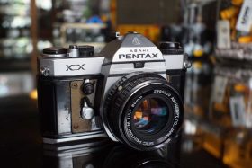 Pentax KX + 50mm F/1.7 lens, use without meter or for parts/repair, OUTLET