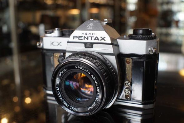Pentax KX + 50mm F/1.7 lens, use without meter or for parts/repair, OUTLET