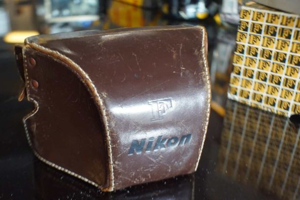 Nikon F brown leather Ever Ready case (hard), in original box