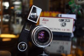 Leica Leitz Summicron 35mm F/2 lens, M3 version, 8-elements, boxed