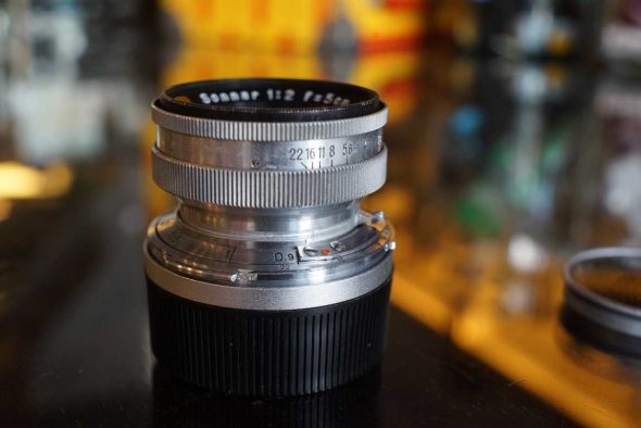 Carl Zeiss Sonnar 2 / 50mm for Contax with adapter to Leica M