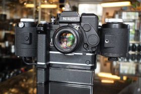 Nikon F2AS black + MF-1 250 shot back + Nikkor 50mm F/1.4 AI lens