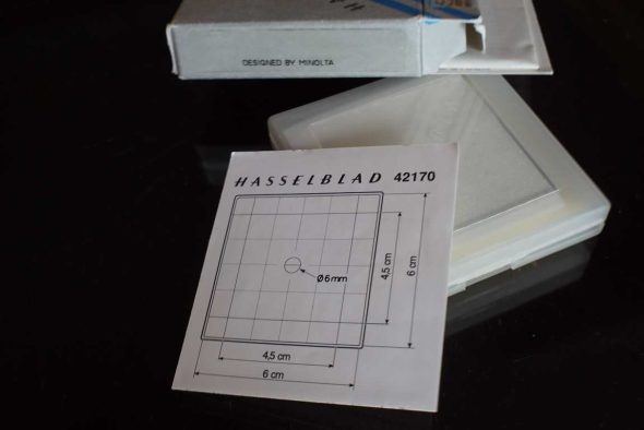 Hasselblad Acute Matte focusing screen with Grid and split image. 42170, Boxed