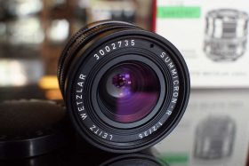 Leica Summicron-R 35mm F/2 BIH, 3-cam, boxed