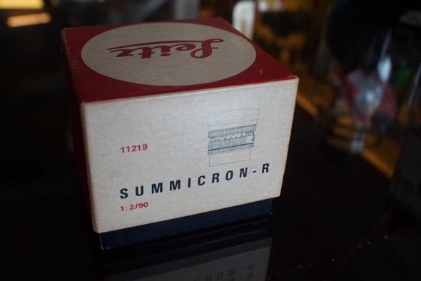 Leica Summicron-R 90mm F/2, 3-cam, boxed