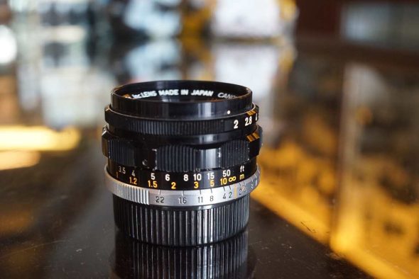 Canon lens 35mm F/2 LTM mount