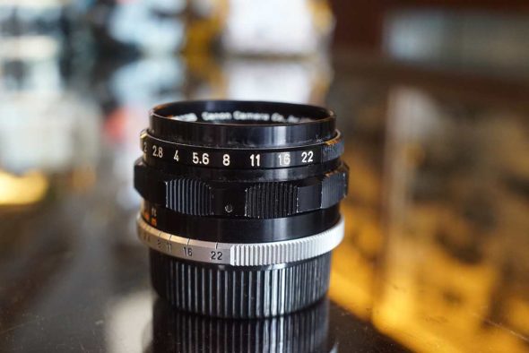 Canon lens 35mm F/2 LTM mount