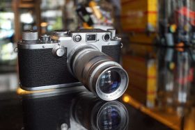 Leica IIIF + Elmar 9cm lens, OUTLET