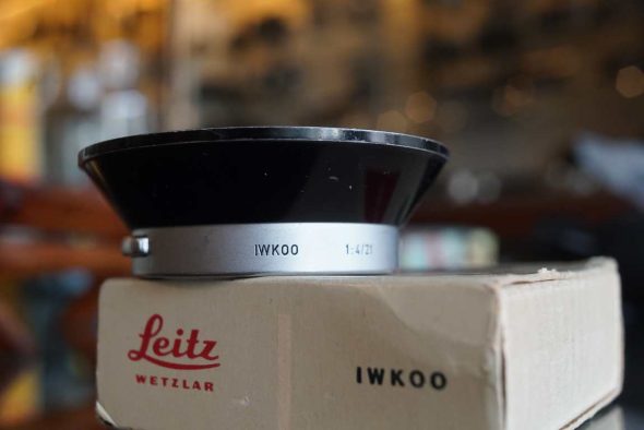 Leica lens hood IWKOO for Super Angulon 4 / 21mm, boxed