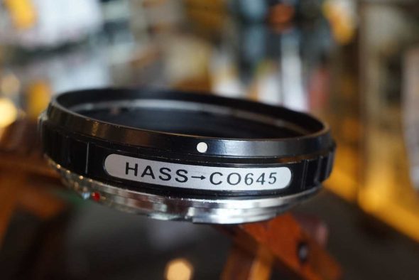 Hasselblad V lens to Contax 645 body adapter