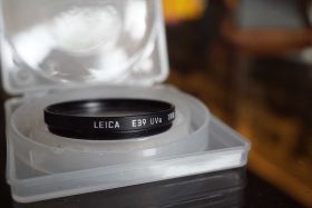 Leica Leitz 13131 E39 UVa filter with box and case
