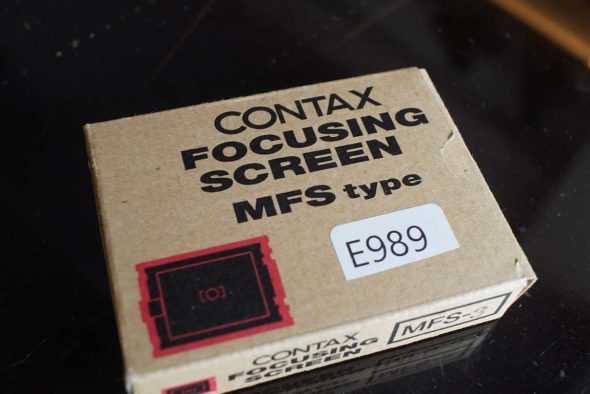 Contax MFS-3 focusing screen for 645, digital sensor masks, boxed