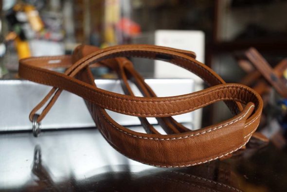 Leica 18777 Leather Camera strap, cognac color, boxed