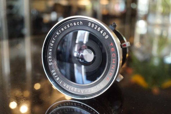 Schneider Linhof Technika Super-Angulon 90mm f/8 in Synchro Compur 0 shutter