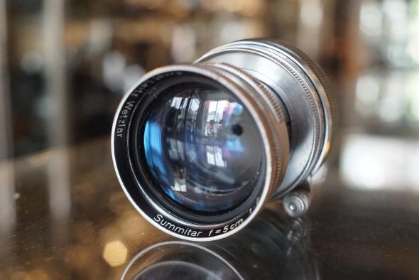 Leica Leitz Summitar f=5cm F/2 LTM lens chrome