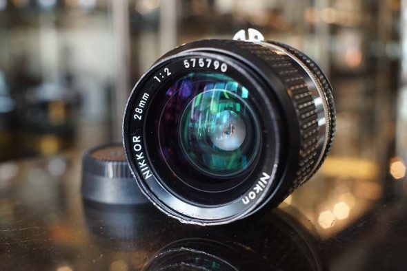 Nikon Nikkor 28mm F/2 AI-S lens, worn