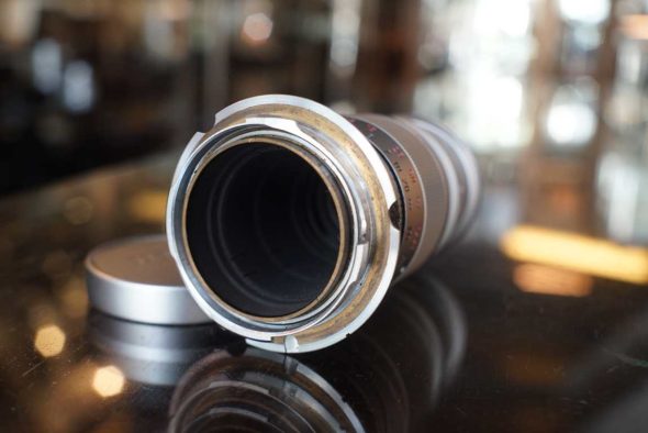 Leica Leitz Elmar 9cm F/4 LTM lens in bubble + M mount adapter