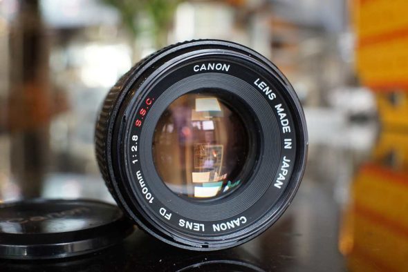 Canon FD 100mm f/2.8 SSC + BT-55 hood