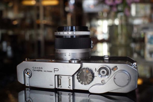 Canon P rangefinder with 50mm F/2.8 lens