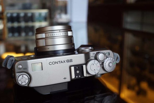 Contax G2 titanium + Carl Zeiss Planar 45mm F/2.8 T* lens, serviced