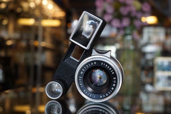 Leica Leitz Summicron 35mm F/2 chrome, 8-elements, M3 version with goggles