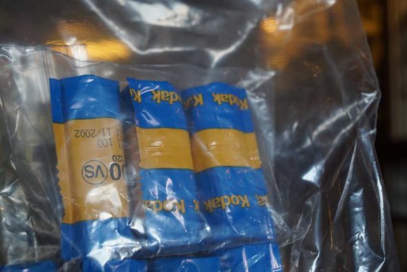 Lot of Ektachrome film in 120 format, expired 2002-2009