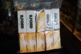 Lot of 10x expired Kodak/Ilford films in 120 format