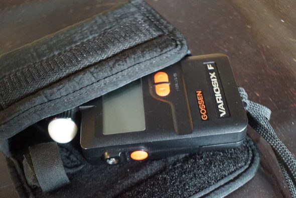 Gossen Variosix F light meter, pouch