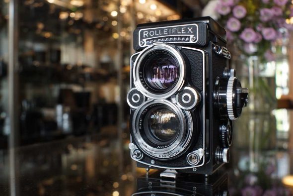 Rolleiflex 2.8F TLR camera with 80mm F/2.8 lenses, CLA