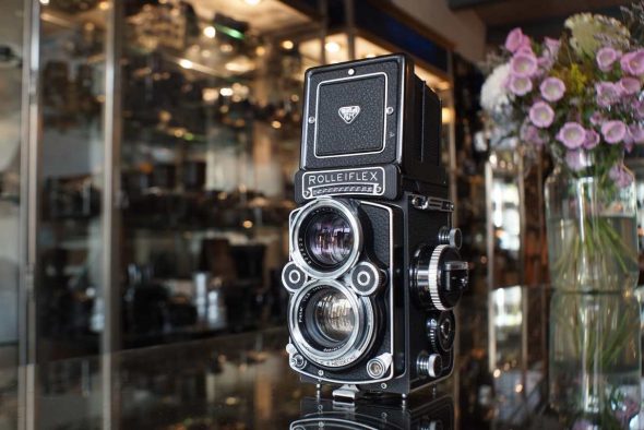 Rolleiflex 2.8F TLR camera with 80mm F/2.8 lenses, CLA