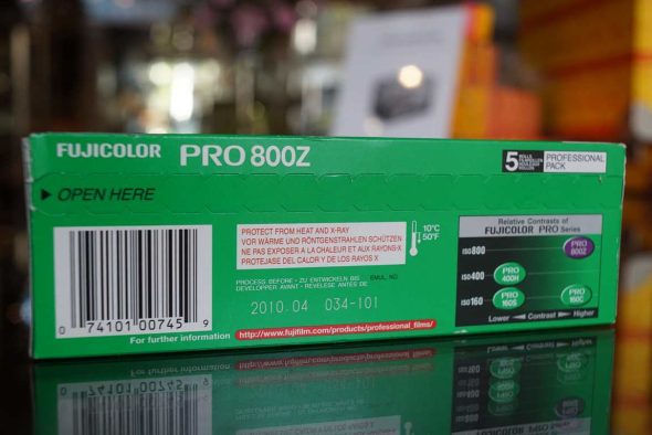 FujiFilm Pro 800Z / 135-36 (5-pack), expired 2010