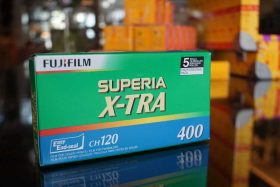 FujiFilm Superia X-TRA 400 / 120 (5-pack), expired 2014