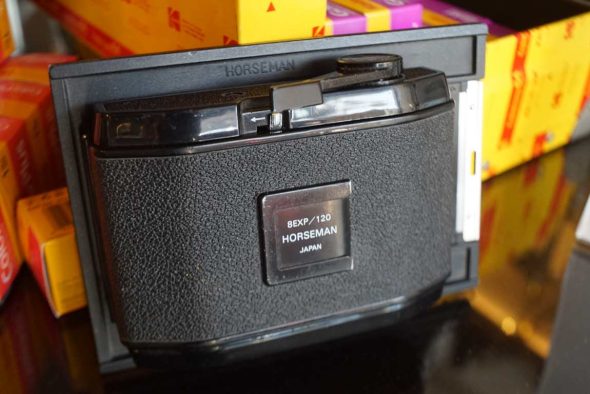 Horseman 6×9 120 film back for use on 4×5 cameras