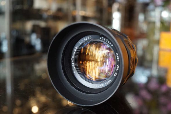 Pentax Super-Takumar 50mm F/1.4 lens for M42 mount