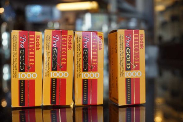 Kodak Ektacolor Pro Gold 1000, 120 film, 4 rolls, expired 2021