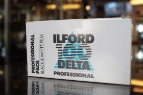 Ilford Delta 100 in 120, 5-pack, expired 1998