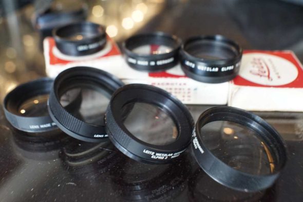 Big lot of various Leitz ELRPO macro lenses