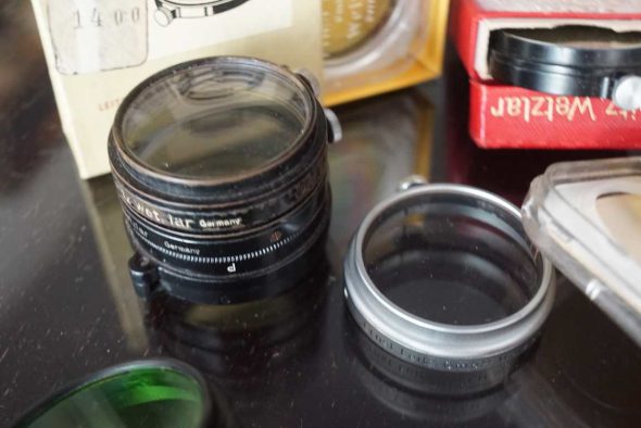 Leica lot of 9x A36 clamp on filters. different generations. some boxed