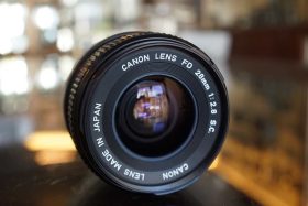 Canon FD 28mm f/2.8 SC Wideangle lens