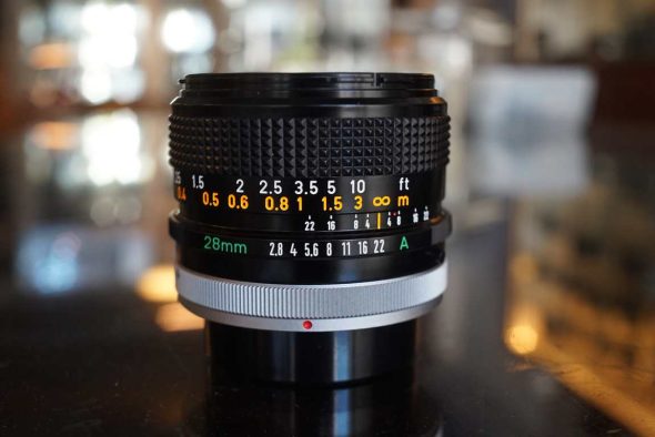 Canon FD 28mm f/2.8 SC Wideangle lens