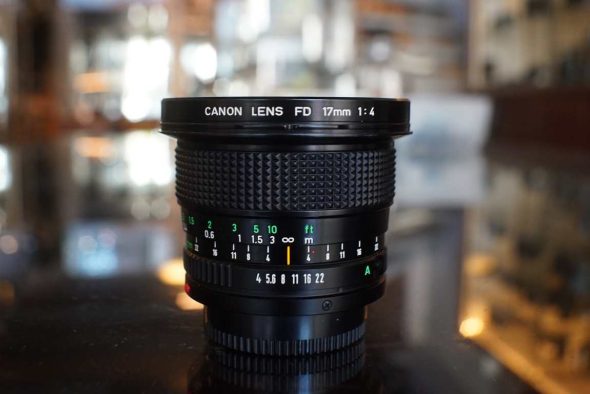 Canon FD 17mm f/4 nFD lens