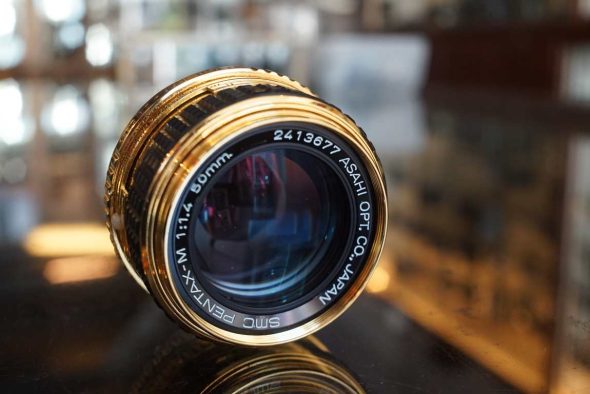 SMC Pentrax-M 50mm f/1.4 GOLD finish