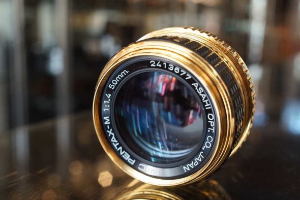 SMC Pentrax-M 50mm f/1.4 GOLD finish