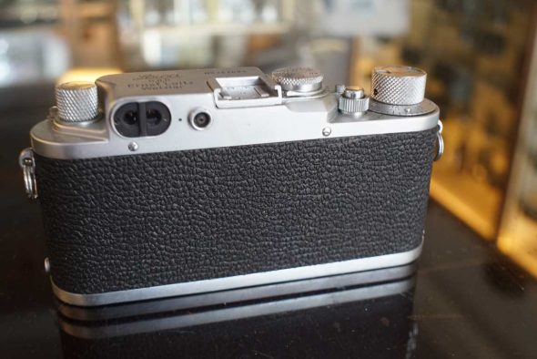 Leica IIIC upgraded to IIIf Stepper, ”N-L” marked, wartime + Summitar 50mm F/2 collapsible lens