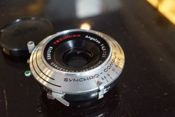 Schneider Angulon 120mm F/6.8 lens in Linhof shutter, OUTLET